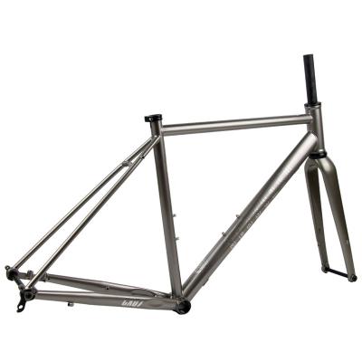 China Lightweight High Quality China Made New Fashion Gravel Bicycle Frame Chrome Molybdenum Steel 700C Gravel Frame For Road Bike for sale