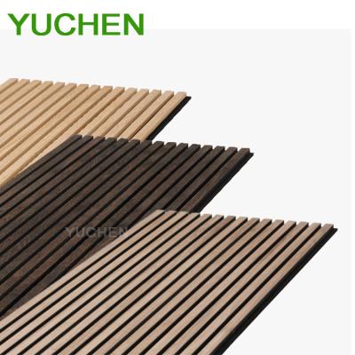 China Highly Effective Sound Absorption Factory Custom Akupanel Sound Proof Wall Panels Office Apartment Decorative Acupanel Wood Slat Wall Panel for sale