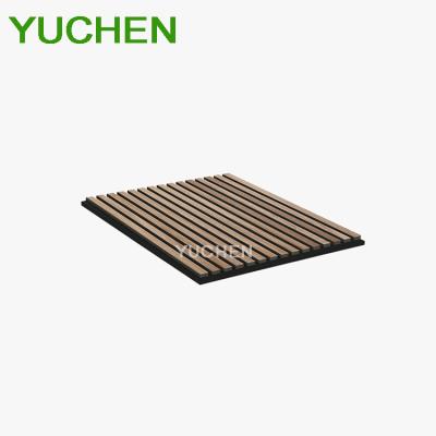 China Highly Effective Sound Absorption 600*600mm Akupanel Custom Akupanel Sound Absorption Office Apartment Decorative Acupanel Wood Slat Wall Panel for sale