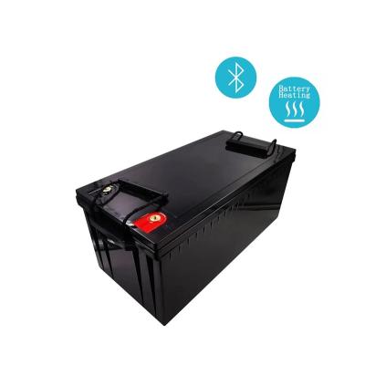 China Home appliances low temperature deep cycle lifepo4 lithium battery pack 12V 200ah for sale