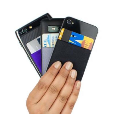 China Expandable Wallet Lycra Wallet Card Holder Phone Card Holder for sale