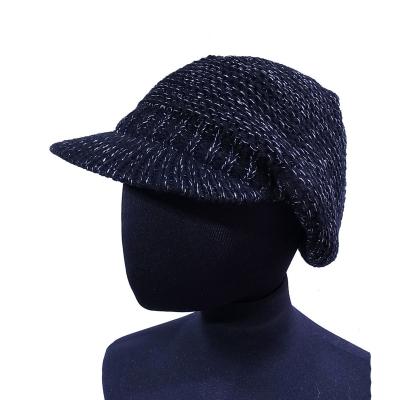 China JOINT wholesales ready to ship ladies acrylic knit lurex fashion hat for sale