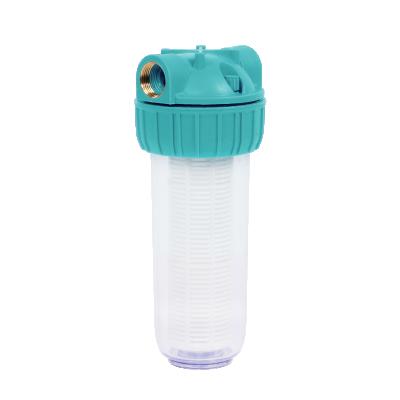 China 10 Inch Single Stage Water Filter Plastic Water Filter Hotel Housing Alkaline Water Purifier for sale