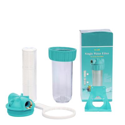 China 10inch Transparent Hotel Water Filter Housing High Quality Plastic Water Filter Water Purifier for sale