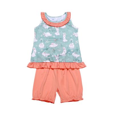 China HIGH STREET Boutique Baby Animation Summer Clothes Set Kids Sleeveless T-Shirt for sale