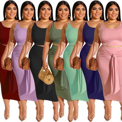 China jofz2005 Anti Static Bandage Plus Size Women Clothing Two Piece Set Dress for sale