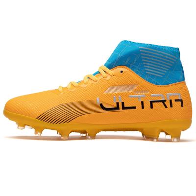 China Fashion rubber soccer wear shoes cheap sport shoes wholesale high ankle firm ground 556 soccer boots for men size 40-45 for sale