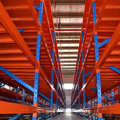 China Opberging en organisatie Middelbedrijf Racking Warehouse Garage Rack met blauwe afwerking Te koop