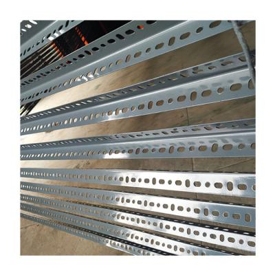 China 2-5 Layer High Tensile Shelf Angle Iron Bracket for Metal Shelf Slotted Angle Racks for sale