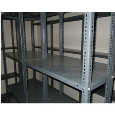 China Slotted Angle Steel Light Duty Industrial Warehouse Storage Racks for Office Shelving for sale