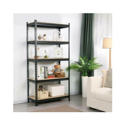 China 5 Tiers Powder Coating Boltless Adjustable Metal Steel Warehouse Storage Shelving Unit for sale