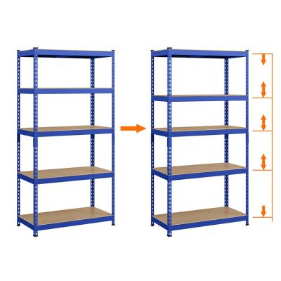 China Staalversterkte structuur Warehouse Boltless Rivet Storage Rack voor Warehouse Rack Te koop