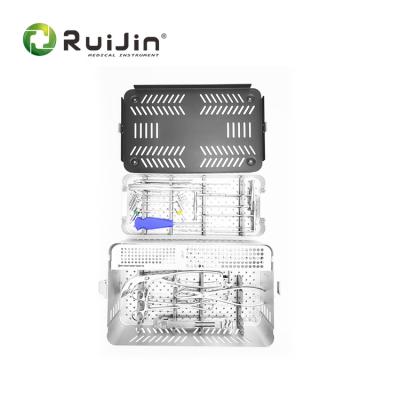 China Orthopedische implantaten Ruijin Mini Titanium Maxillofaciale platen en schroeven onderste ledematen standaard instrumenten set Te koop