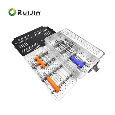 China Medizinisches Basis-Instrumentensatz Chirurgisches 7,3 mm-kanuliertes Schraub-Medizinisches Oberglied-Schnellanpassungsinstrumentensatz zu verkaufen