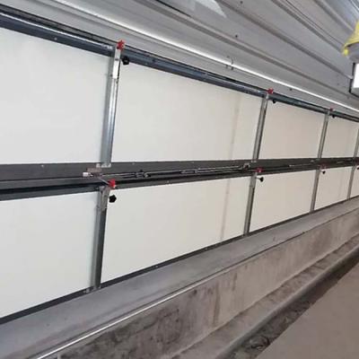 China Fully Automatic Automatic Poultry Isolation Tunnel Door / Panel Wall System For Poultry Farm for sale