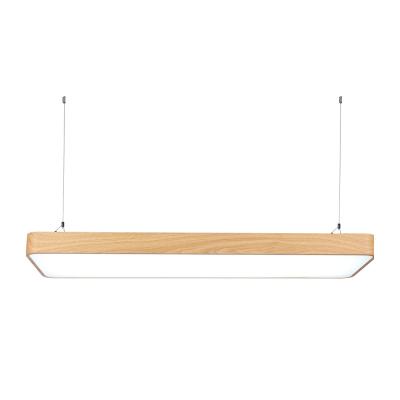 China Office Nordic minimalist imitation wood grain pendant lamp for sale