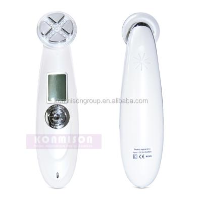 China Anti-puffiness Handheld Rechargeable Portable Facial RF Beauty Device EMS RF And Electroporation Beauty Equipment for sale