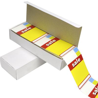 China Scratch Off Printed Adhesive Thermal Sticker Supermarket Shelf 500 Pcs 3x4.25