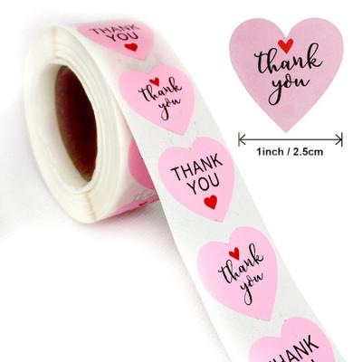 China Customized Private Waterproof Color Print Waterproof Logo Label Thank You Box Adhesive Decoration Food Bottle Gift Stickers for sale