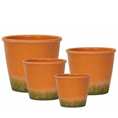 China Multi-specification modern direct wholesale factory flower pots simulation bonsai plastic flower pots two color for sale