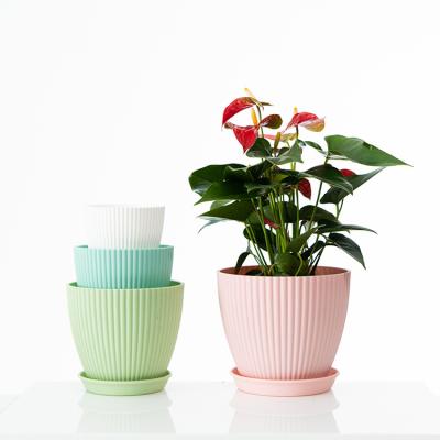 China Modern Custom Size Plastic Flower Pots And Material Large Outdoor Flower Pot Manufacturer for sale