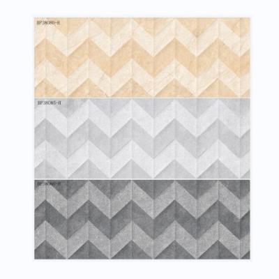 China High quality 3d wall glazed metal tiles decorate ceramic bathroom wall tiles 300x600 300x800 for sale