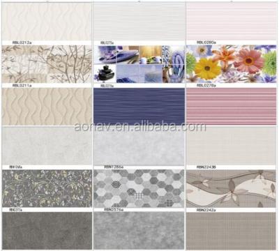 China Glazed Metallic Tiles Inkjet Wall Tiles 250X500 Bathroom Kitchen Ceramic Wall Tiles for sale