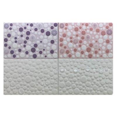 China Glazed Metallic Tiles Low Price 200*300mm Flower Kitchen Bathroom Wall Tiles for sale