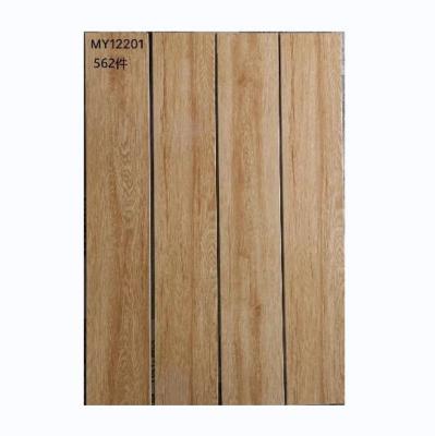 China Interior Glazed Metallic Tiles And Exterior Design 20x100 Home Floor Tiles Wooden Pattern Ceramic Tile for sale