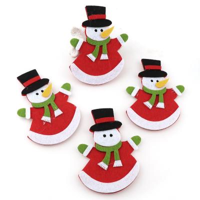 China Chirstmas Decor Felt Fabric Christmas Party Supplies Themed Dangling Decor Fence Christmas Decor Fencing Christmas Hanging Decorations for sale