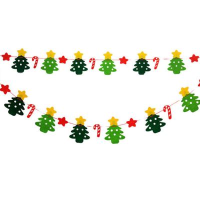 China Christamas Tree Decoration Wedding Christmas Banner Letter Prints Shiny Bunting Garland Party Decorations Supplies For Kids Adults Christmas for sale