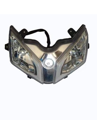 China Plastic High Quality Electric +LED Motorcycle Accessories Motorcycle Headlight LED Head Lamp for sale