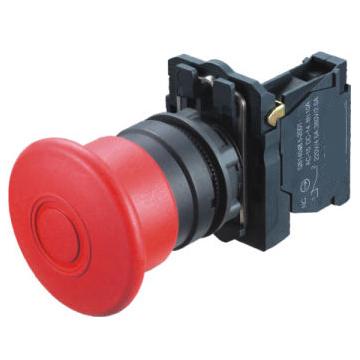 China SB5-AT42 Plastic Two Way Mushroom Emergency Stop Push Button Switch Main Push Button 40mm 60mm for sale