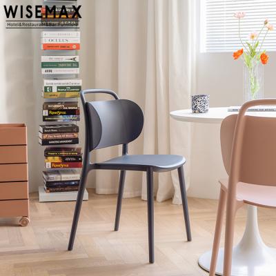 China Lightweight Plastic Plastic Dining Chair Study Chair For Home And Hotel Furniture Cafe Shop Leisure Chair for sale