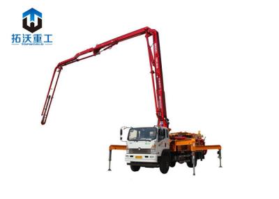 China Small Occupied Area Trailer Concrete Pump Convenient Construction Site Layout With Boom for sale