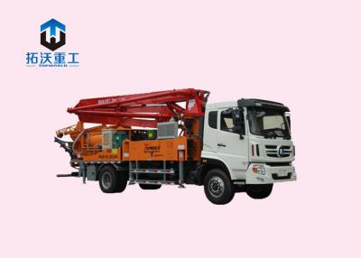 China Mini Boom Pump Truck 6 / 10 Mpa Pumping Pressure 10700 X 2490 X 3980 Mm Dimension for sale