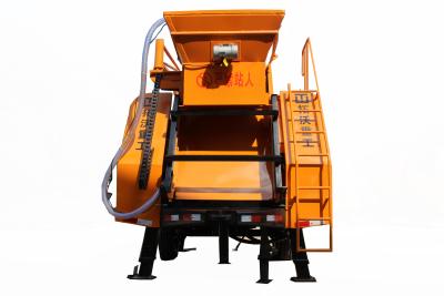 China Small Portable Concrete Mixing And Pumping Machine For Rural Hydraulic Engineering for sale