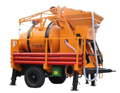 China Mobile Mixer Station T8 Concrete Pump Machine 15m3 / H With Cement Boom for sale