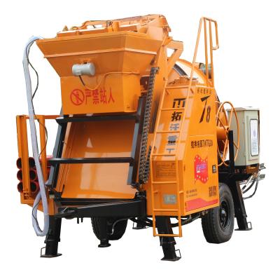 China Motor Power Concrete Mixer And Pump For Rural Bridge Construction for sale