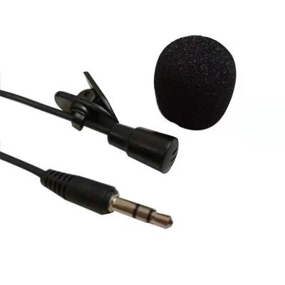 China Professional Detachable Telephone Wired Condenser MIC Lapel Lavalier Teaching Microphone 3.5mm Jack Handsfree Speech External Conference Microphone for sale