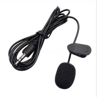 China Professional Detachable Telephone Wired Condenser MIC Lapel Lavalier Teaching Microphone 3.5mm Jack Handsfree Speech External Conference Microphone for sale