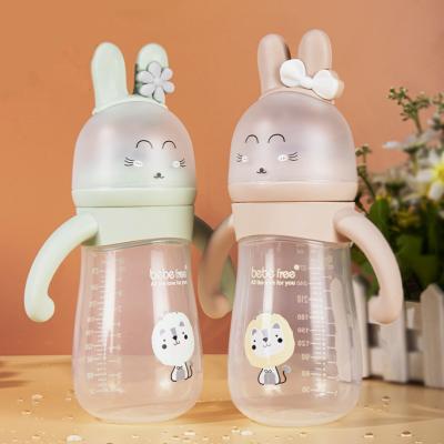 China BPA Free Infant Feeding Food Grade Baby Bottle Anti Colic Bpa PP Free Wide Neck Newborn Baby Custom Printing Baby Bottle for sale