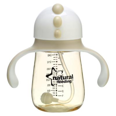 China High Quality Wide Neck PPSU 240ml BPA Free Natural Wide Baby Bottle For Babies for sale