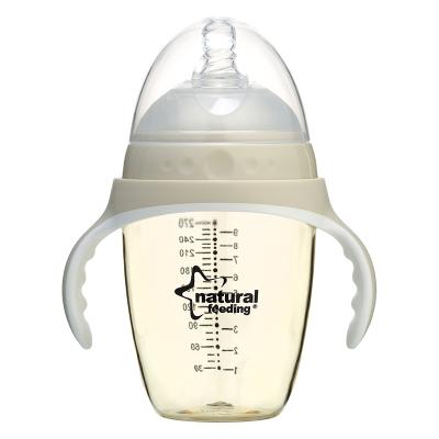 China New Design BPA Free Eco-friendly Food Grade PPSU 210ml Plastic Milk Feeding Bottle for sale