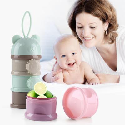 China Custom BPA Free No BPA Baby Milk Box Powder Dispenser Formula Storage Baby For Container Food Box for sale