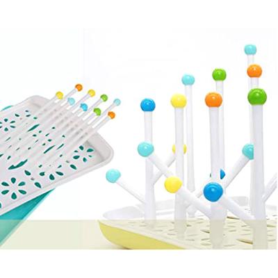 China Wholesale BPA Free Baby Nipple Dryer Holder Large Capacity Drain Water Bottle Drying Rack Easy Cleaning Detachable Holder for sale