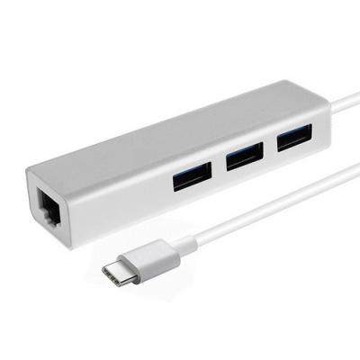 China High Performance Multiport Usb C Ethernet Adapter , type C USB Hub for Macbook for sale