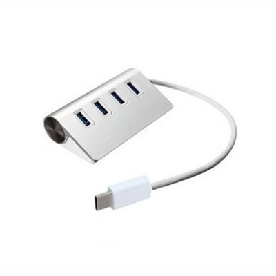 China High Speed 4 Ports 3.1 USB Type C Hub Portable Aluminum Alloy Shell For Macbook for sale