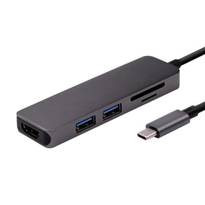 Chine Type en aluminium de Multi-port de nouveau USB C hub de 2017 adaptateur de hub de C pour MacBook à vendre