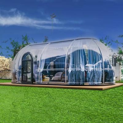 China Muti-functional Full House Outdoor Inflatable Clear Star Capsule House Bubble Tent House for sale